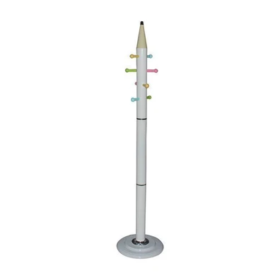Hanger - Coat Stand Steel White D.37x170cm ZWW Pen