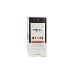 Phyto Phytocolor Μόνιμη Βαφή Μαλλιών 5.5 Καστανό Ανοιχτό Μαονί 1 τεμάχιο