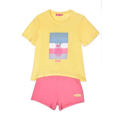 Bdtk Kids Girls Set Tshirt & Shorts (1221-701399)