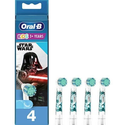 ORAL-B Ανταλλακτικές Παιδικές Κεφαλές Για Ηλεκτρικές Οδοντόβουρτσες Star wars x4  