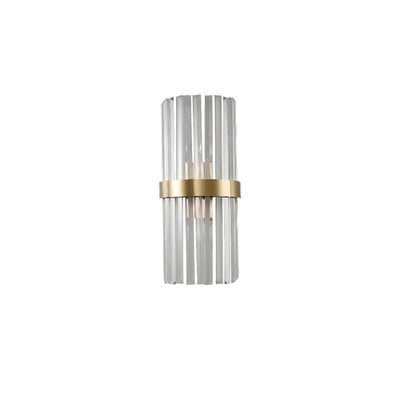 Wall Light 2xE24 With Crystal Rods Gold