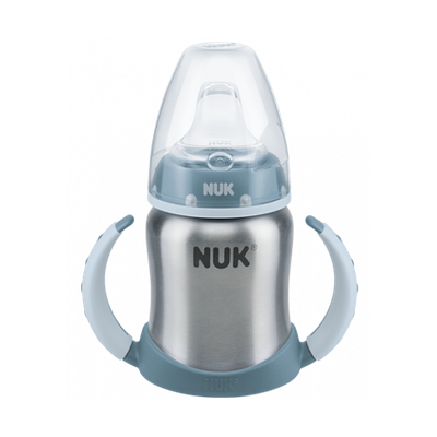 NUK Learner Cup Ανοξείδωτο First Choice Μπιμπερό Εκπαιδευτικό Με Ρύγχος  6-18m 125ml Σε Διάφορα Χρώματα