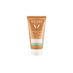 Vichy Capital Soleil Mattifying Face Dry Touch SPF50+ Αντηλιακή Κρέμα Προσώπου Με Λεπτόρρευστη Υφή & Ματ Αποτέλεσμα Για Μικτές Λιπαρές & Ευαίσθητες Επιδερμίδες 50ml
