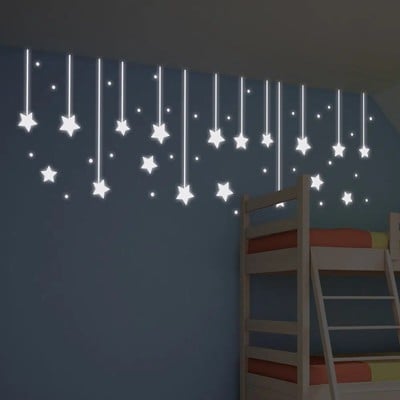 Children'S Stickers Hanging Stars Glow-In-The-Dark