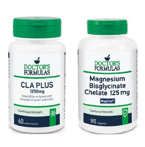 1+1 Doctor's Formulas CLA Plus 1250 mg Συμπλήρωμα 