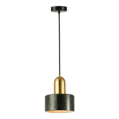 Pendant Gold/Green Light Marble 1Xe27 60W