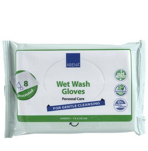 Abena Wet Wash Gloves-Γάντια Καθαρισμού (15x22cm),