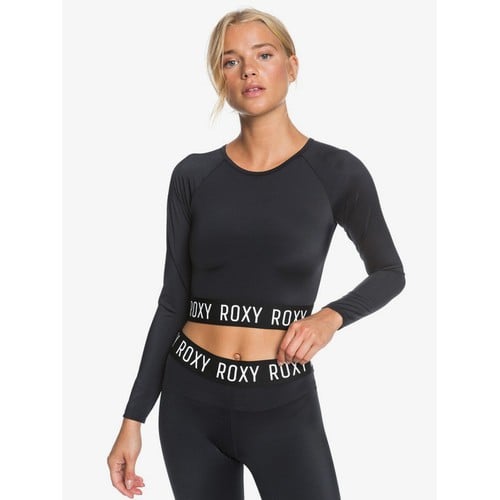 Roxy Roxy Fitness Cropped Long Sleeve Up 50 Rash V