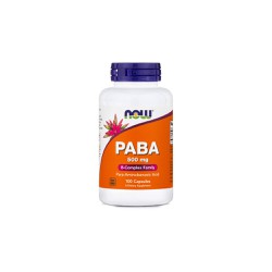 Now Paba 500mg Συμπλήρωμα Διατροφής Για Το Σχηματισμό Ερυθρών Αιμοσφαιρίων 100 κάψουλες