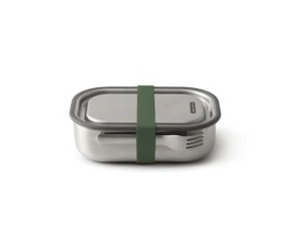 Black & Blum Ανοξείδωτο Δοχείο Φαγητού με Χώρισμα Olive Bam 20Χ16Χ6,5cm - 1lt