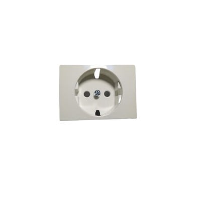 Coral Schuko Socket Cover Plate Polar White