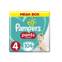 Pampers Pants Μέγεθος 4 (9-15kg) 104 Πάνες Βρακάκι