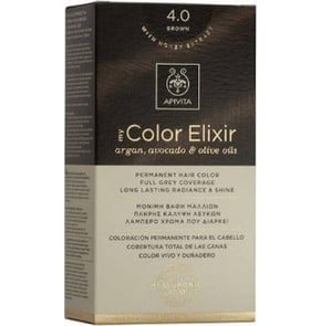Apivita My Color Elixir Μόνιμη Βαφή Μαλλιών Νο 4.0