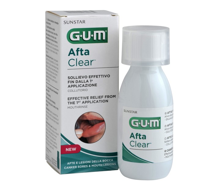GUM AFTACLEAR MOUTHRINSE 120ML