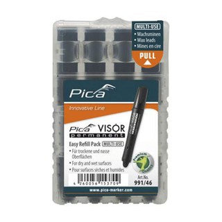 Pica VISOR permanent Refill Leads Black 4pcs 06802