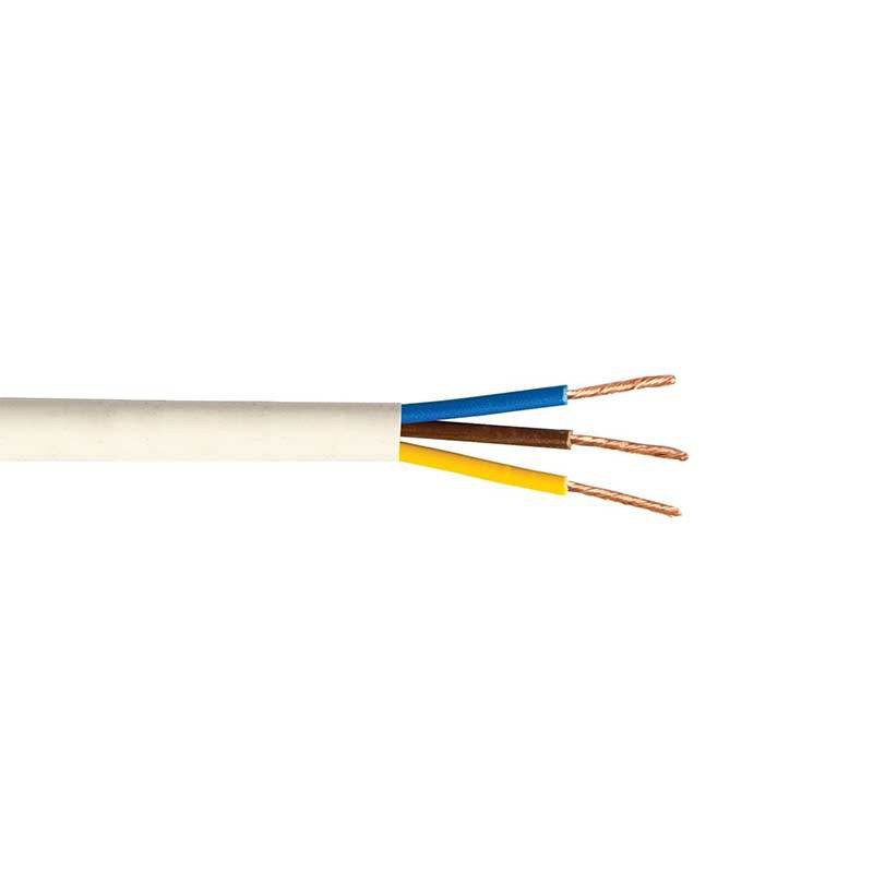 Cable manguera blanca H05VV-F 3x4 mm - ElectroMaterial