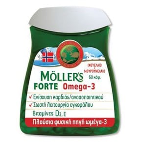 Moller’s Μουρουνέλαιο Forte Omega-3 ,60caps
