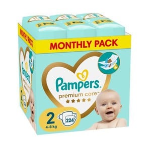 Pampers Premium Care Diapers Size 2, 4-8 kg 224 Di