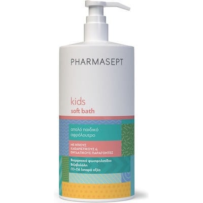 PHARMASEPT Kids Soft Bath Απαλό Παιδικό Αφρόλουτρο Καθημερινής Χρήσης Για Σώμα, Πρόσωπο & Ευαίσθητη Περιοχή 1000ml