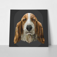 Basset hound polygonal 187828076 a