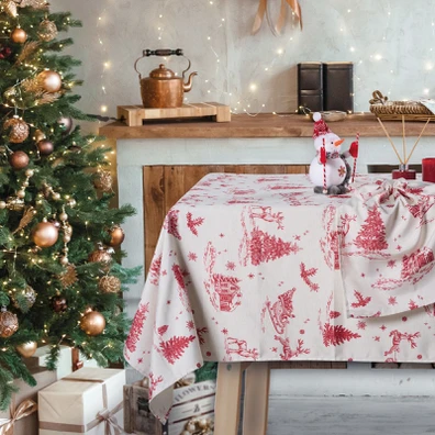 Das Home Christmas Τραπεζομαντηλο 140χ180 0772 Ecr