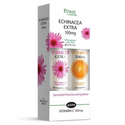 Power of Nature Echinacea Extra με Στέβια 20 Αναβρ