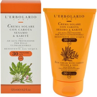 L' Erbolario Crema Solare con Carota Sesamo & Kari