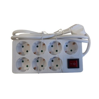 7 Position Power Socket With 1.5m Cable And Switch