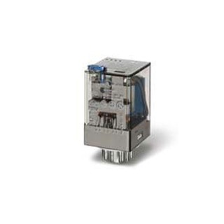 Auxilary Relay 6012 230VAC 2 Contacts with Push Bu