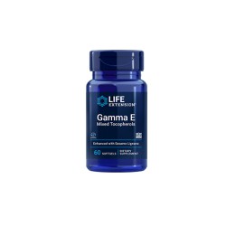 Life Extension Gamma E Tocopherol Vitamin E Dietary Supplement 60 Softgels