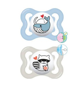 MAM Supreme Silicone Soother for Boys 2-6 Months, 