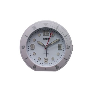 Analog Clock with Rubber White 2809