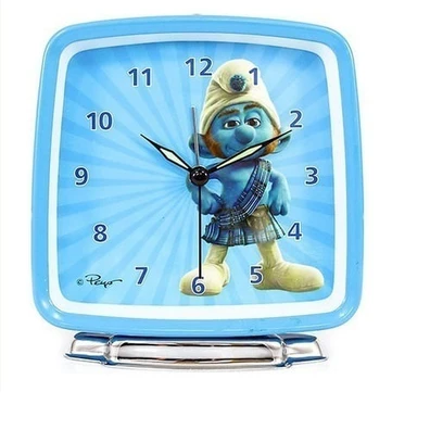 Kid's Alarm Clock 11.5x11x5.5cm Smurf Metal BE2748