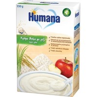 Humana Βρεφική Κρέμα Μήλο Με Ρυζι Χωρίς Γάλα 230gr