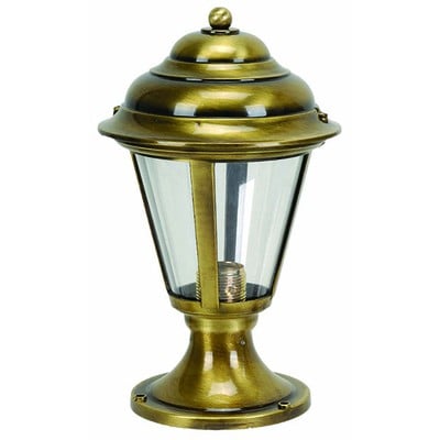 BRASS SHORT COLUMN LIGHT HEIGHT:40cm Ε27 IP43