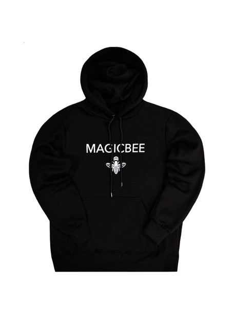 Magicbee classic logo hoodie - black