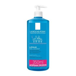 La Roche Posay Lipikar Gel Lavant, Απαλός Καθαρισμός Προσώπου & Σώματος, Βρέφη, Παιδιά, Ενήλικες 400ml+350ml ΔΩΡΟ