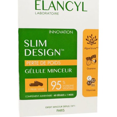 Elancyl Slim Design Gellule Minceur Συμπλήρωμα Διατροφής για Αδυνάτισμα και Σύσφιξη 60caps