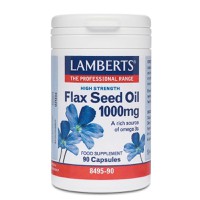 Lamberts Flax Seed Oil 1000Mg 90 Κάψουλες - Έλαιο 