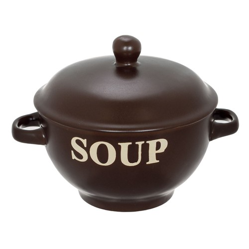 Tas qeramike soup kafe me doreza e kapak 650ml