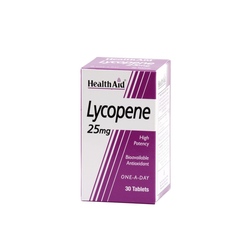 Health Aid Lycopene Συμπλήρωμα Διατροφής Ισχυρό Αντιοξειδωτικό 25mg 30 Κάψουλες