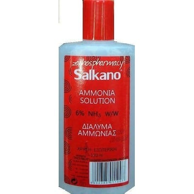 SALKANO Ammonia Solution Διάλυμα Αμμωνίας 6% 120ml