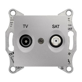 Sedna TV/SAT Intermediate Socket Aluminium SDN3401