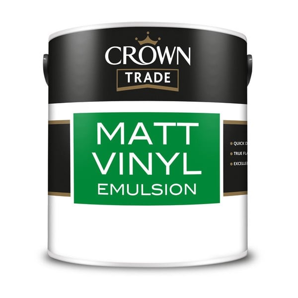 Πλαστικό Χρώμα Ματ Crown Trade Matt Vinyl Emulsion