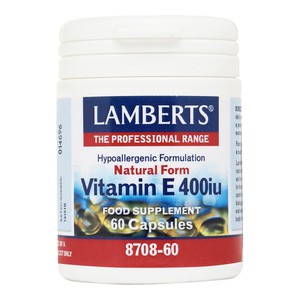 LAMBERTS Vitamin E 400iu 60κάψουλες