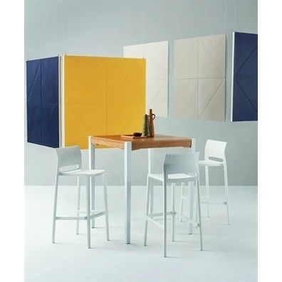 Σκαμπό Bar 48x47x103(76)-87(66) Gaber Bakhita Λευκ