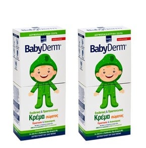2x Babyderm Hydrating & Protective Cream - Προστατ