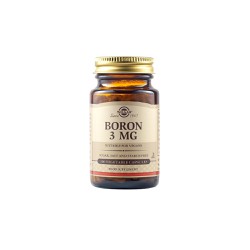 Solgar Boron 3mg Βόριο Συμπλήρωμα Διατροφής Για Περιπτώσεις Οστεοπόρωσης & Κατά Την Εμμηνόπαυση 100 φυτικές κάψουλες