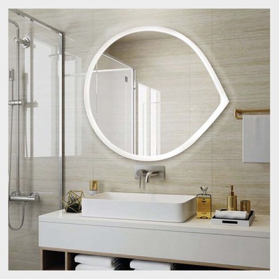 Bathroom wall mirror round illuminated bathroom mi