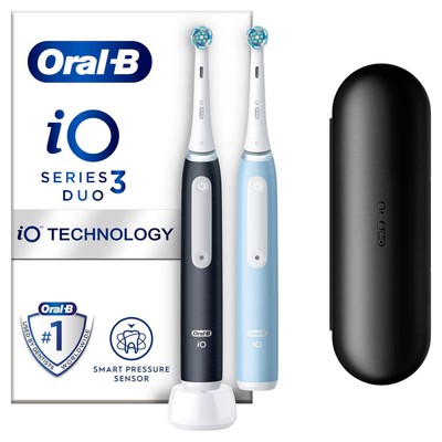ORAL B Ηλεκτρική Οδοντόβουρτσα iO3 Duo Magnetic Black&Blue